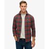 Chemise à carreaux rouge et noir homme