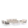 Blanc, Coussin Beige