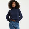 Pull cachemire bleu marine femme