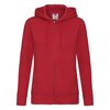 Sweat capuche rouge femme