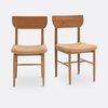 Massief eiken stoelen