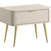Beige Sable Et Doré Chromé