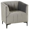 Fauteuil cabriolet gris anthracite