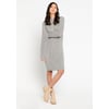 Robe Grise à Col Claudine - Marque LolaLiza - Taille M - Courte Et évasée - Occasion Très Bon état