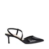 Black-Reptile Print Leath
