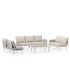 Blanc, Coussin Beige