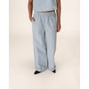 Pantalon rayé bleu et blanc