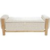 Beige Chiné Et Bois Naturel