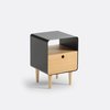 Zwart/Hout