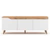 Meuble tv blanc et bois
