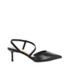 Black-Rept Print Leather