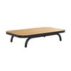 Table basse bois pied noir