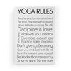Imprimé Règles Yoga