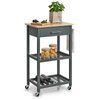 Desserte cuisine grise