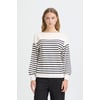 Blanc Solid + White Te Stripe