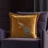 Blue and gold cushion