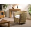 Fauteuil osier rond