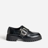 Derbies femme noir sans lacets