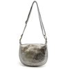 Sac cuir argent
