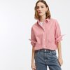 Chemise rayée rouge femme