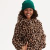 Manteau fille capuche fausse fourrure