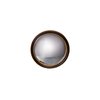 Miroir rond noir et or