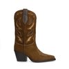 Bottes daim beige talon