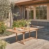 Table de jardin ovale