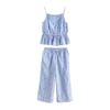 Broderie Bleue À Petits Motifs