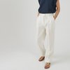 Pantalon lin blanc femme