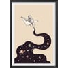 Affiche + Cadre En Bois - Noir