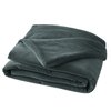 Couvre lit vert marron gris