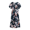 Imprimé Floral Bleu Marine