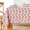 Nappe rectangulaire fleurie