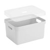 Boite plastique transparente avec couvercle