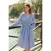 Blue Striped/White
