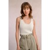 Top crochet beige
