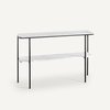 White console table
