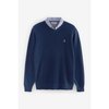 Pull torsadé homme bleu marine