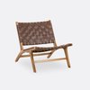 Fauteuil cuir marron