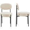 Chaise velours côtelé beige