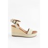 Espadrille compensée blanche