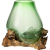 Vert Transparent Et Bois Naturel