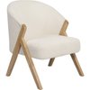 Blanc Bouclette Et Bois Naturel