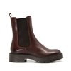 Boots motard femme marron