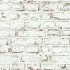 Papier peint brique blanche