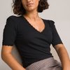 T-shirt col v femme