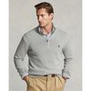 Pull gris zippé Ralph Lauren