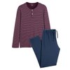 Rayé Bordeaux + Bleu Marine