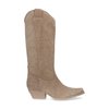 Bottes cuir beige